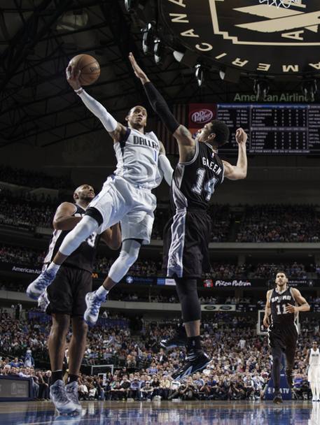 Monta Ellis, Dallas Mavericks, spettacolare contro la difesa di Danny Green, San Antonio Spurs (Getty Images)